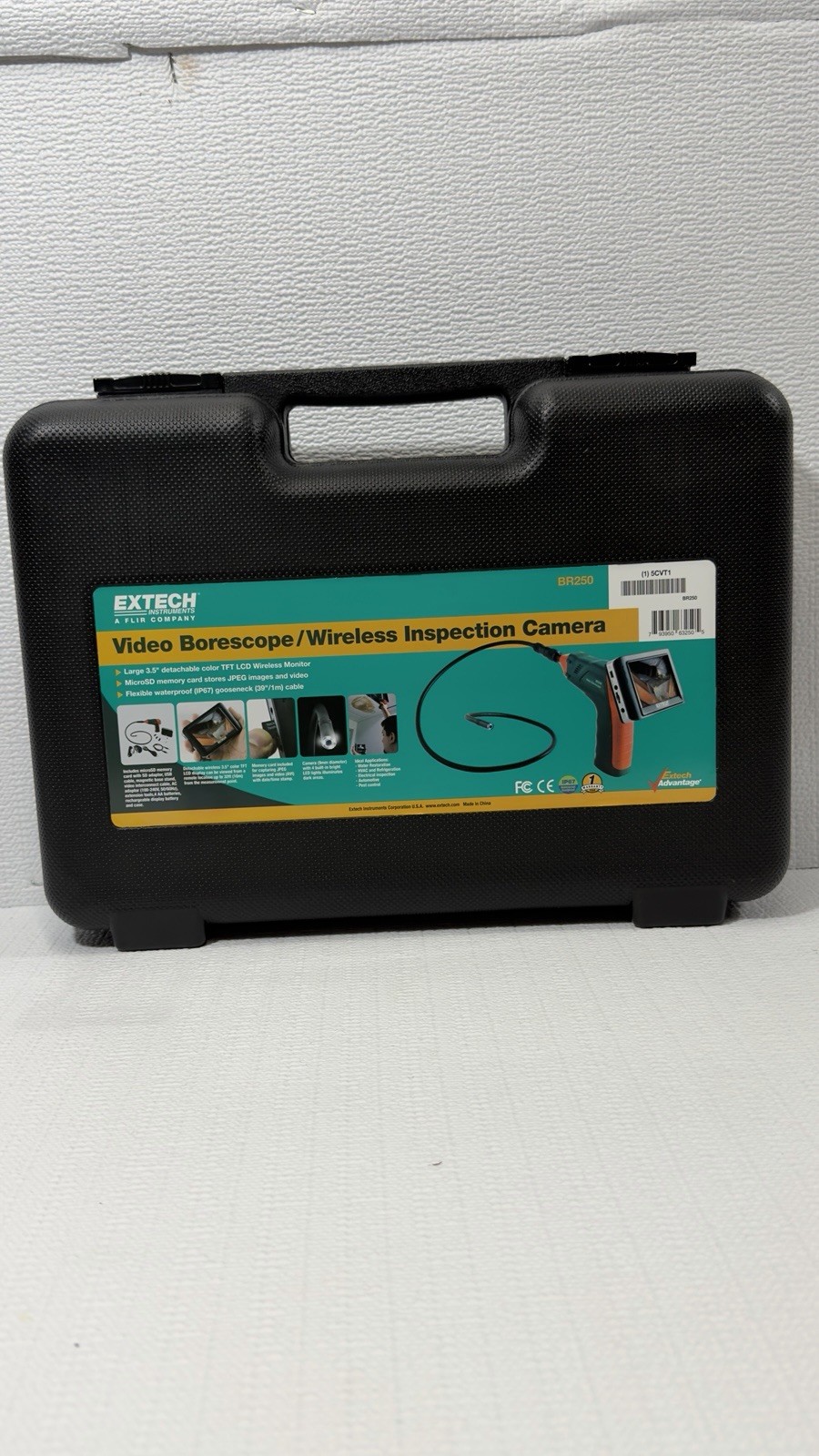 Extech BR250 - Video Borescope / Wireless Inspection Camera With 3 Foot Cable