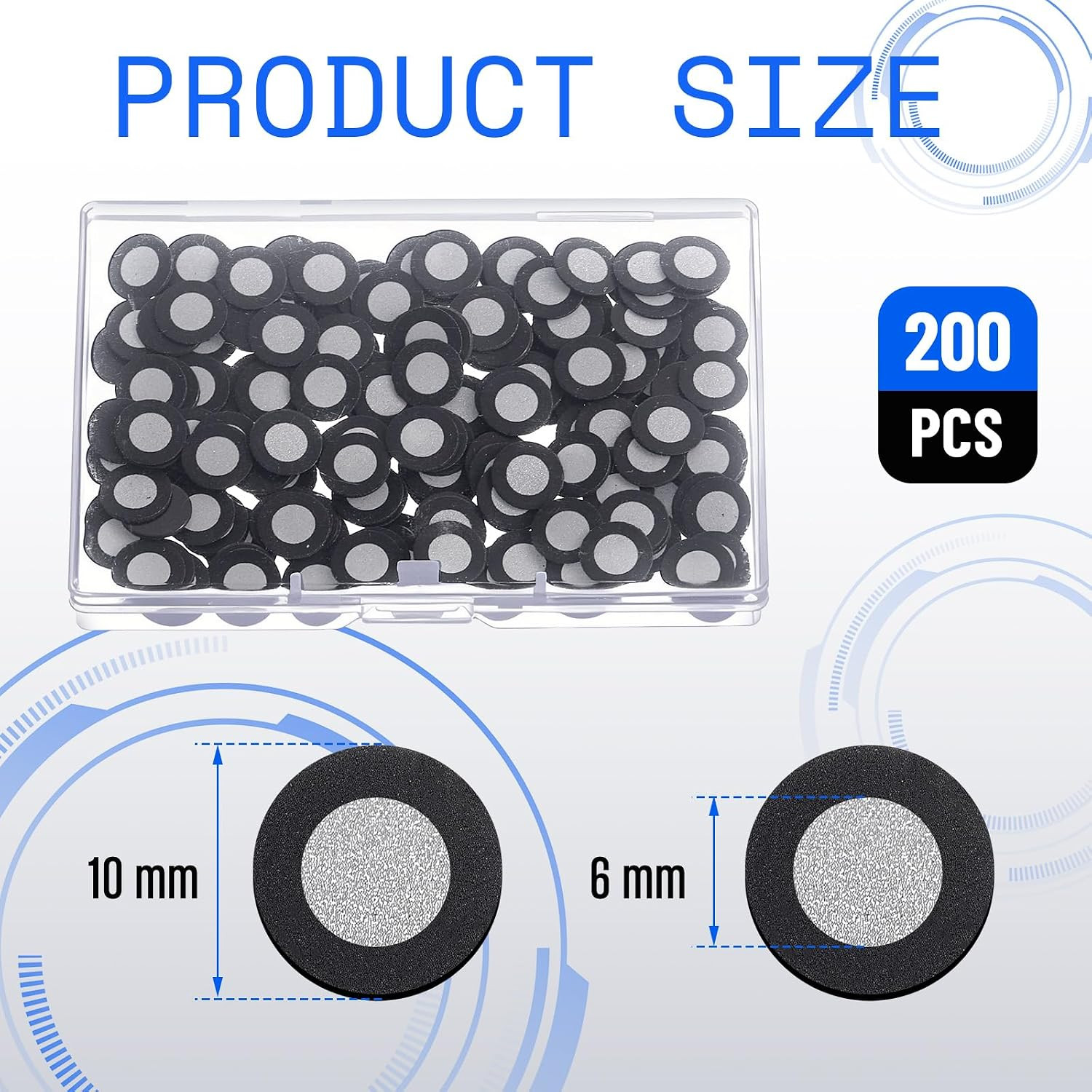 200 Pcs 3D Magnetic Tracking Dot for Scanner Scanning Reference Point Marker Dif
