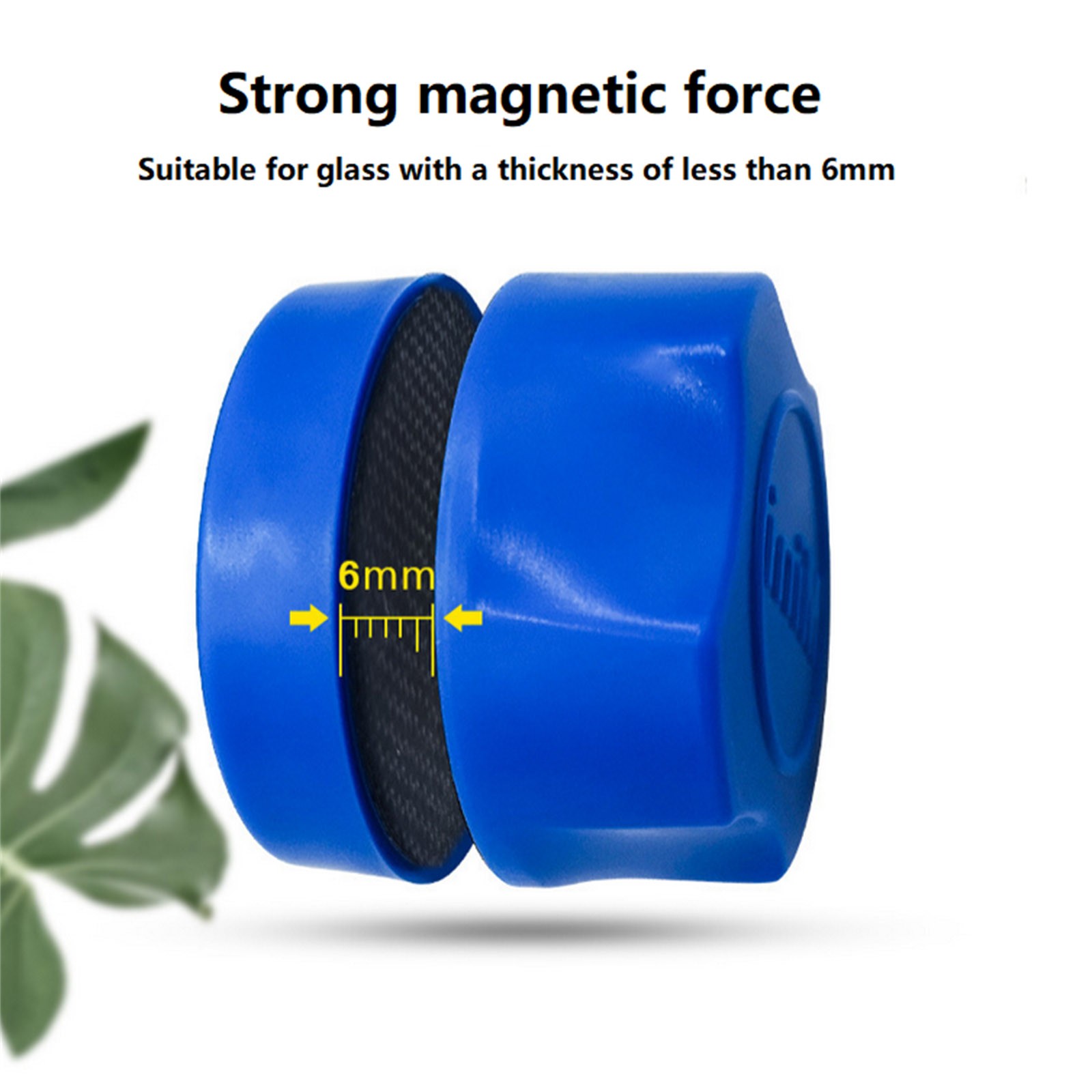 Blue Mini Fish Tank Magnetic Brush Aquarium Cleaning Glass Scraper Cleaner oo