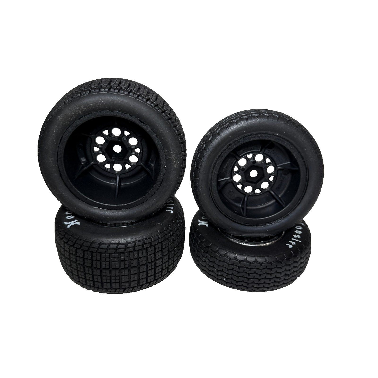 Losi 22s Sprint Hoosier Soft Tires & Wheels 12mm Front & Rear LOS-2442 LOS-2430