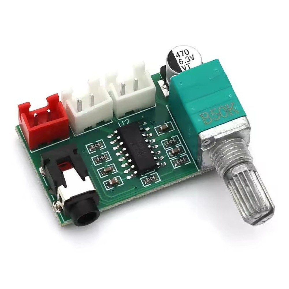 PAM8403 3W x2 Class D Audio Board with Built in Volume Control and AUX Input