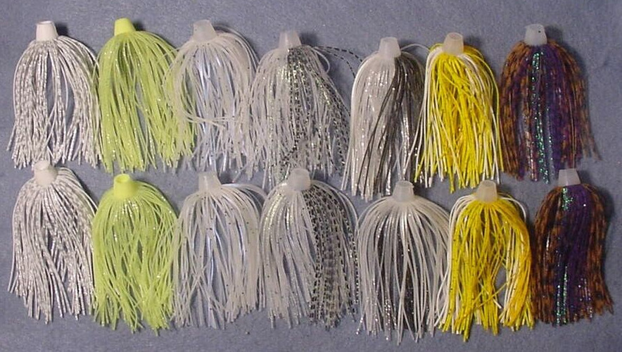 14 ~ BIO-FLEX® Silicone Spinnerbait *Pro-Tie Skirts PRO COMBO -7 COLORS 2 EA.