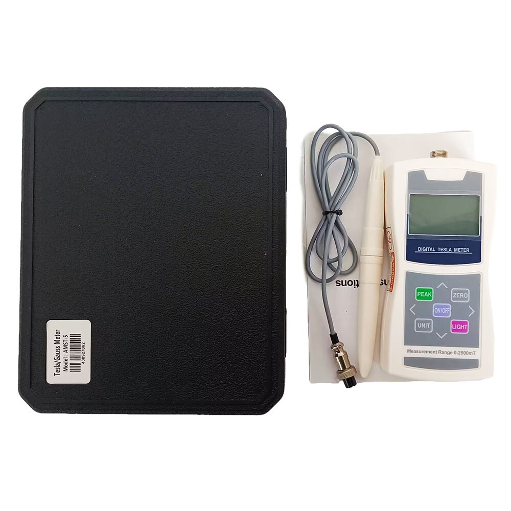 Handheld Tesla Meter Gauss Meter Magnetometer Digital Magnetic Field Tester