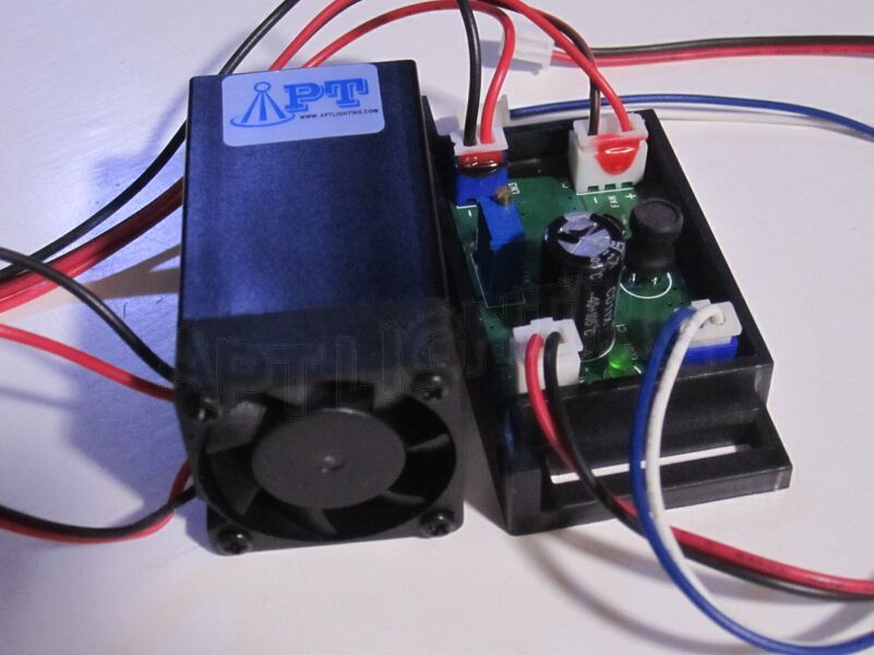 Focusable high power 200mW 405nm Purple Laser Module 12V input continuous work