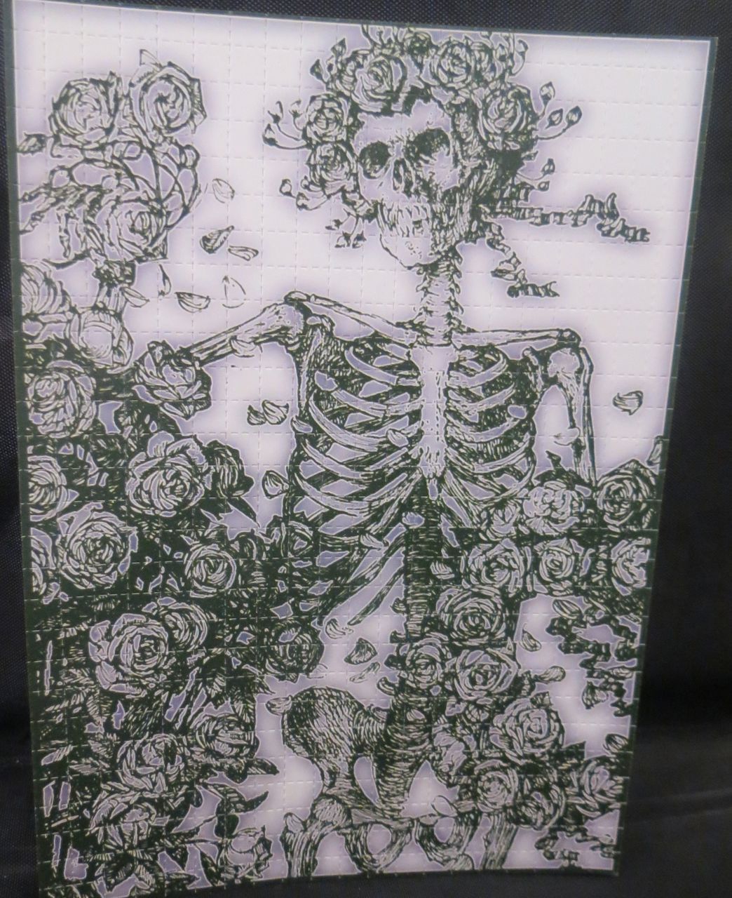 GRATEFUL DEAD SKULL AND ROSES BLOTTER ART skeleton 70s STANLEY MOUSE greatful US