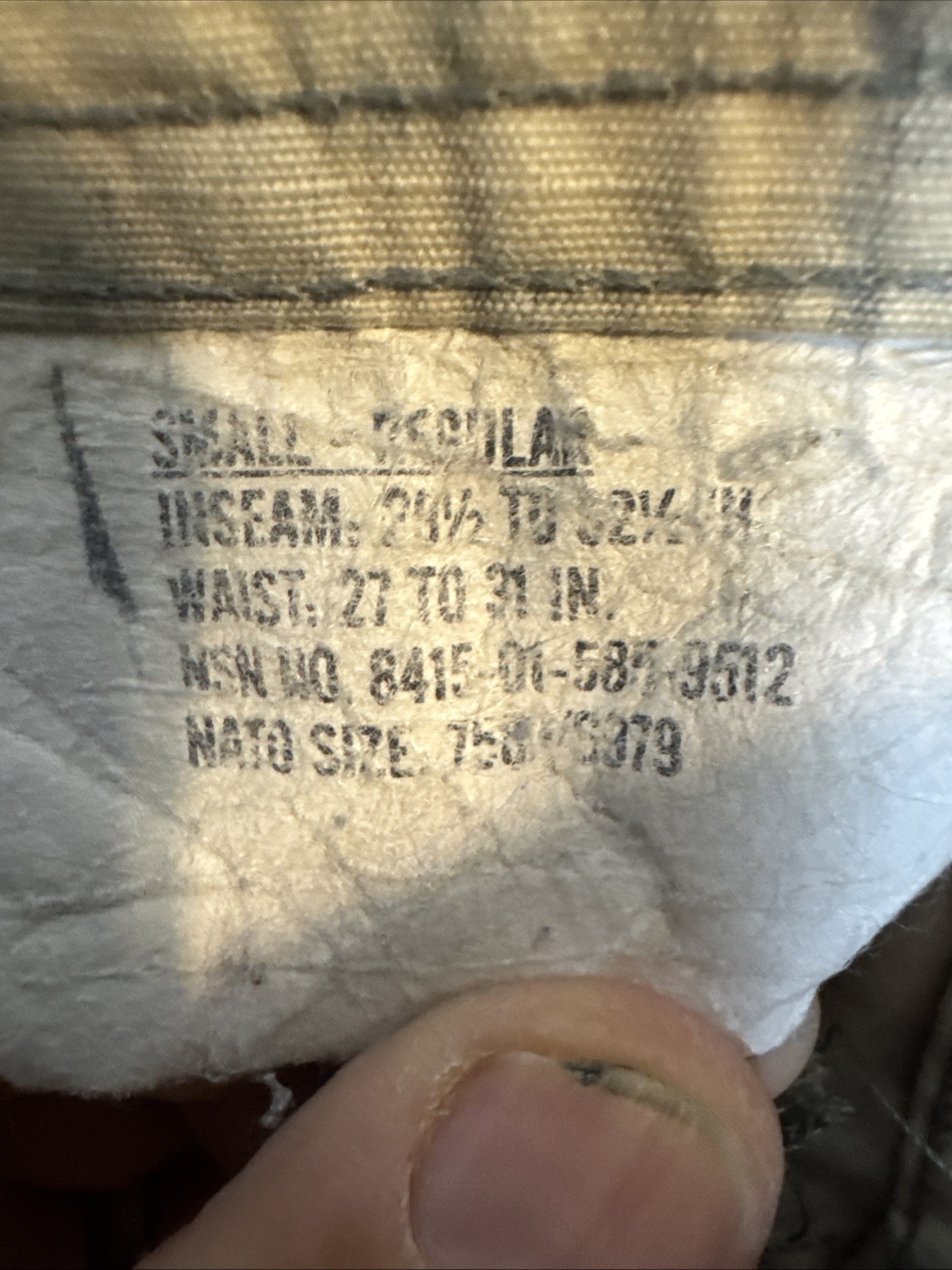Small Regular - Army Combat Pants ACU Digital Camo USGI 5647