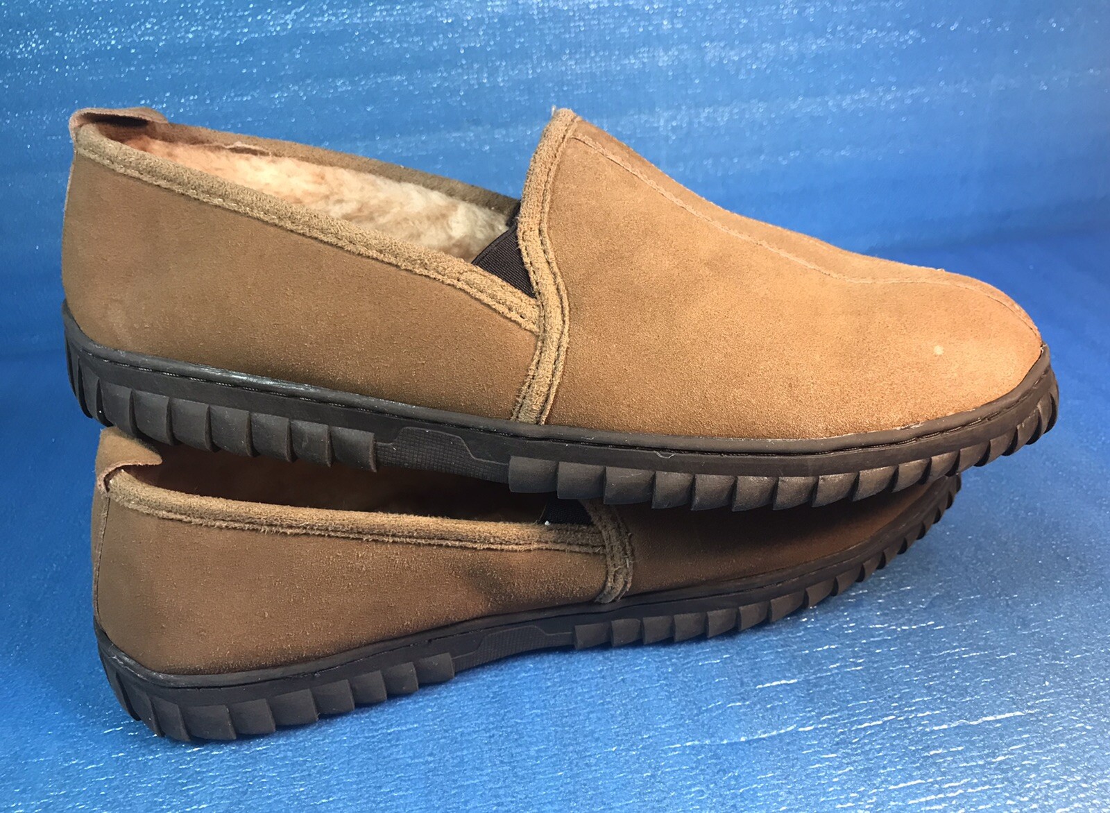 RedHead Men’s Lodge Moc Indoor Outdoor Genuine Suede Slippers Sz 14 M