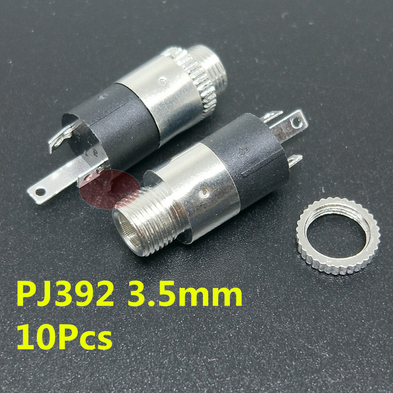 10PCS PJ392 Audio Headphone Connector Stereo Female Sockect Jack