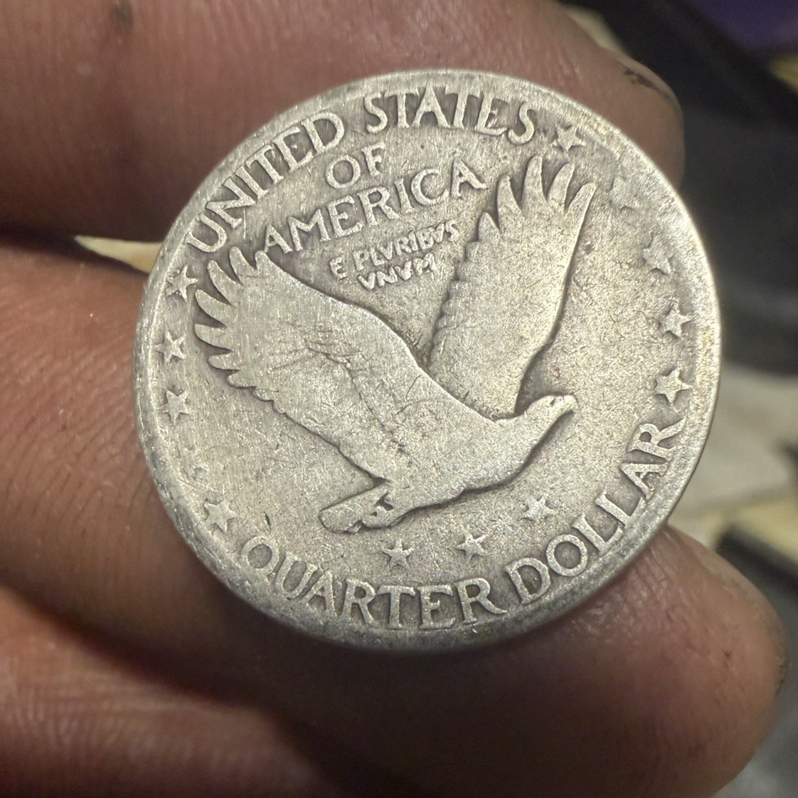 1924 Standing Liberty Quarter 25C Philadelphia Silver .900 Type 2