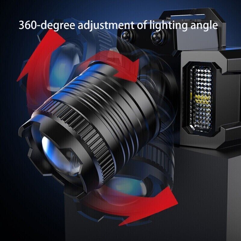 9900000LM Super Bright LED Headlamp Rechargeable Headlight Flashlight Head Torch