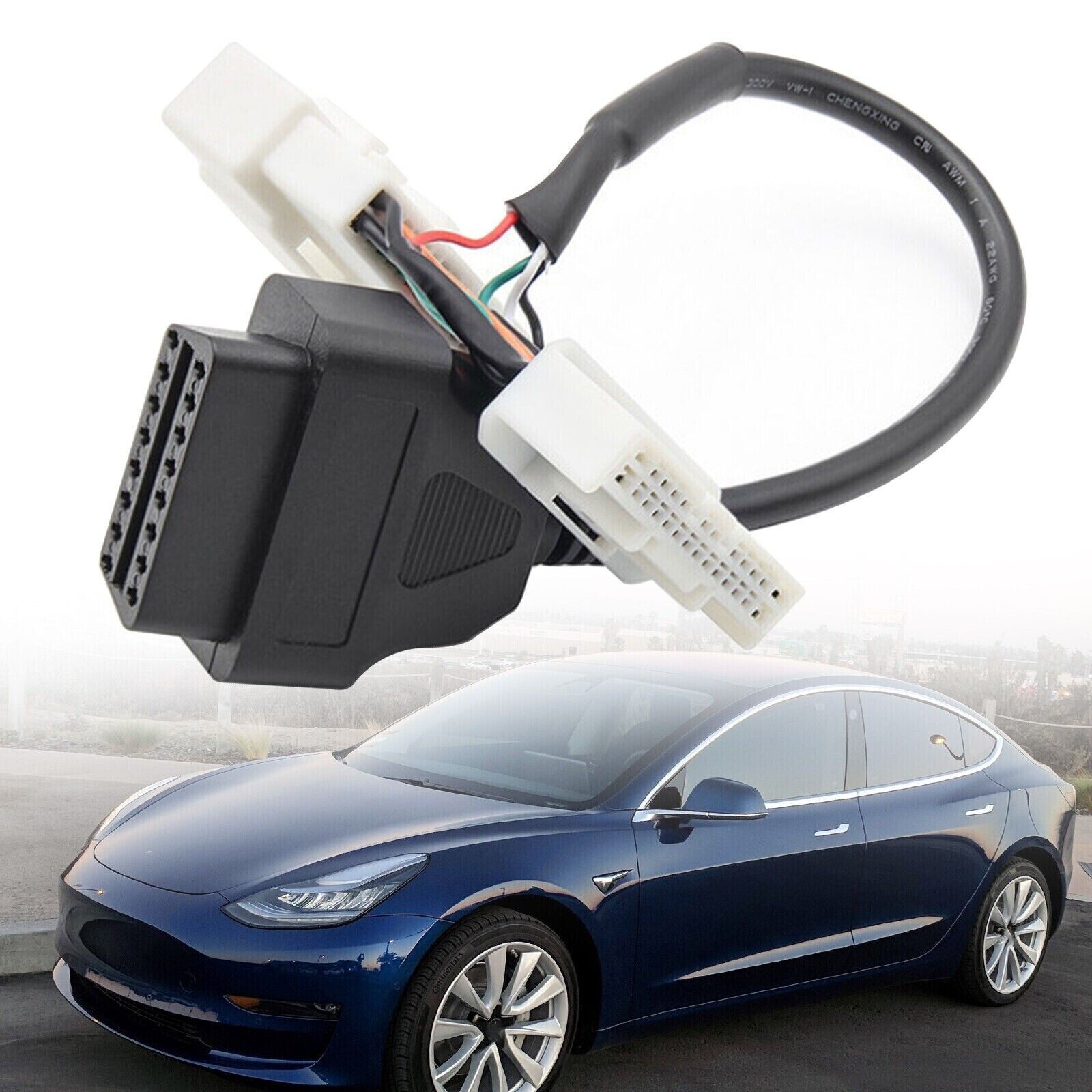 OBD2 Diagnostic Cable Connector Harness Plug For Tesla Model 3/Y Adapter