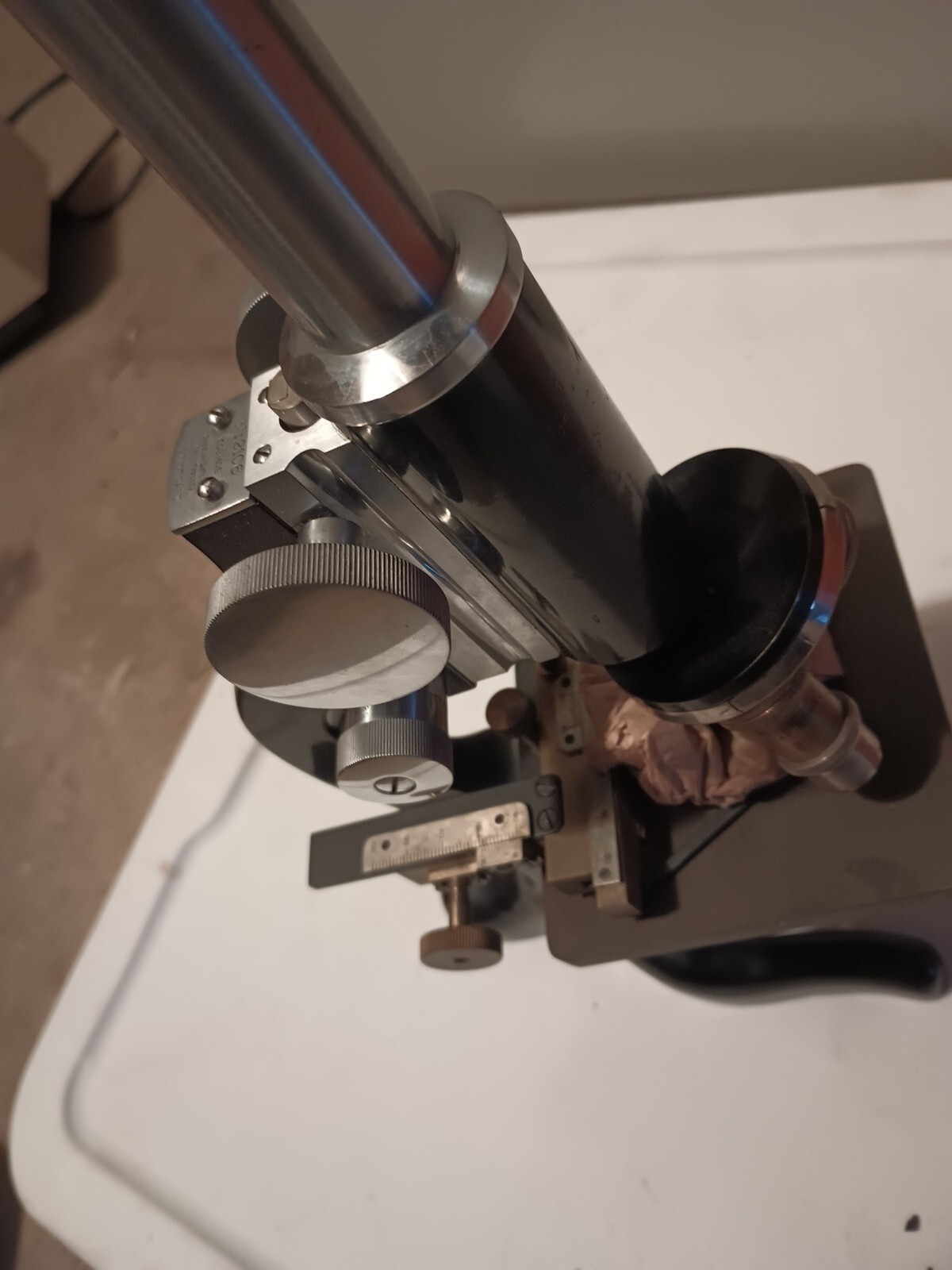 Vintage laboratory microscope KOSMOS STUTTGARD Model 2106 Germany.