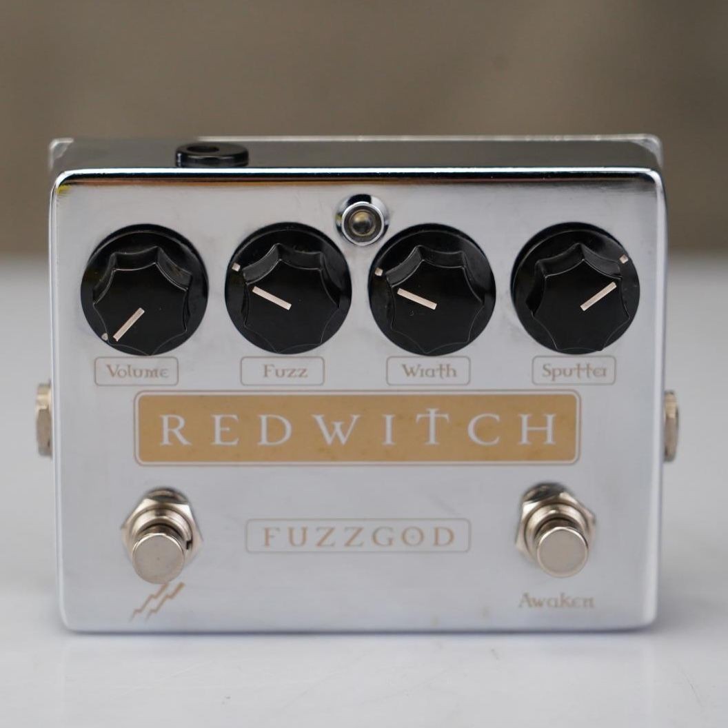 Red Witch Fuzz God Guitar Effects Pedal Chrome #58758