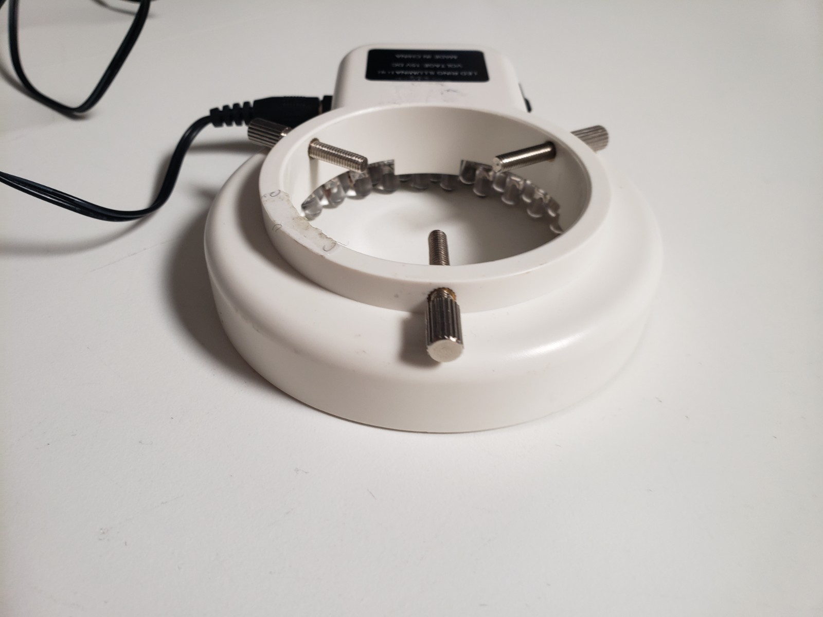 54 LED Focused Bright Adjustable Ring Light for Stereo Microscope USED, AS IS