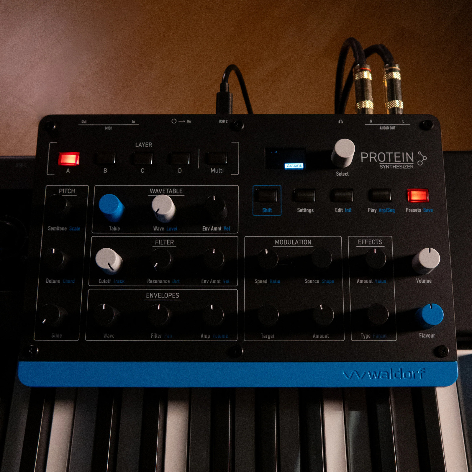 Waldorf Protein 8-Voice Desktop Wavetable Synthesizer