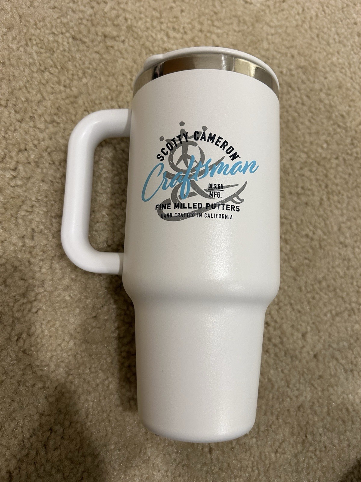 Scotty Cameron Hydro Flask 32oz Peace Suffer White