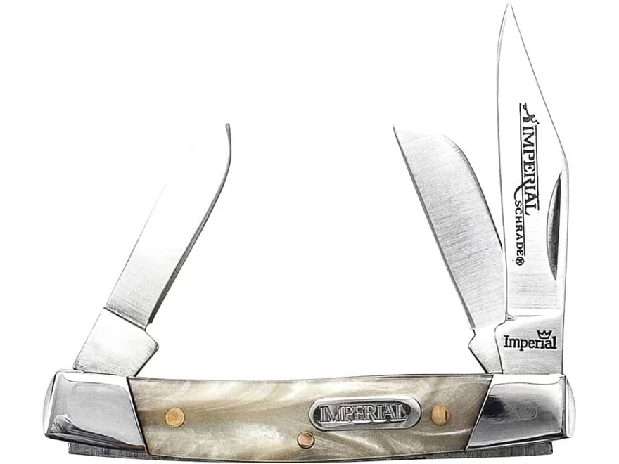 Imperial Small Stockman Folding Pocket Knife 3-Blade Clip, Sheepsfoot, and Spay