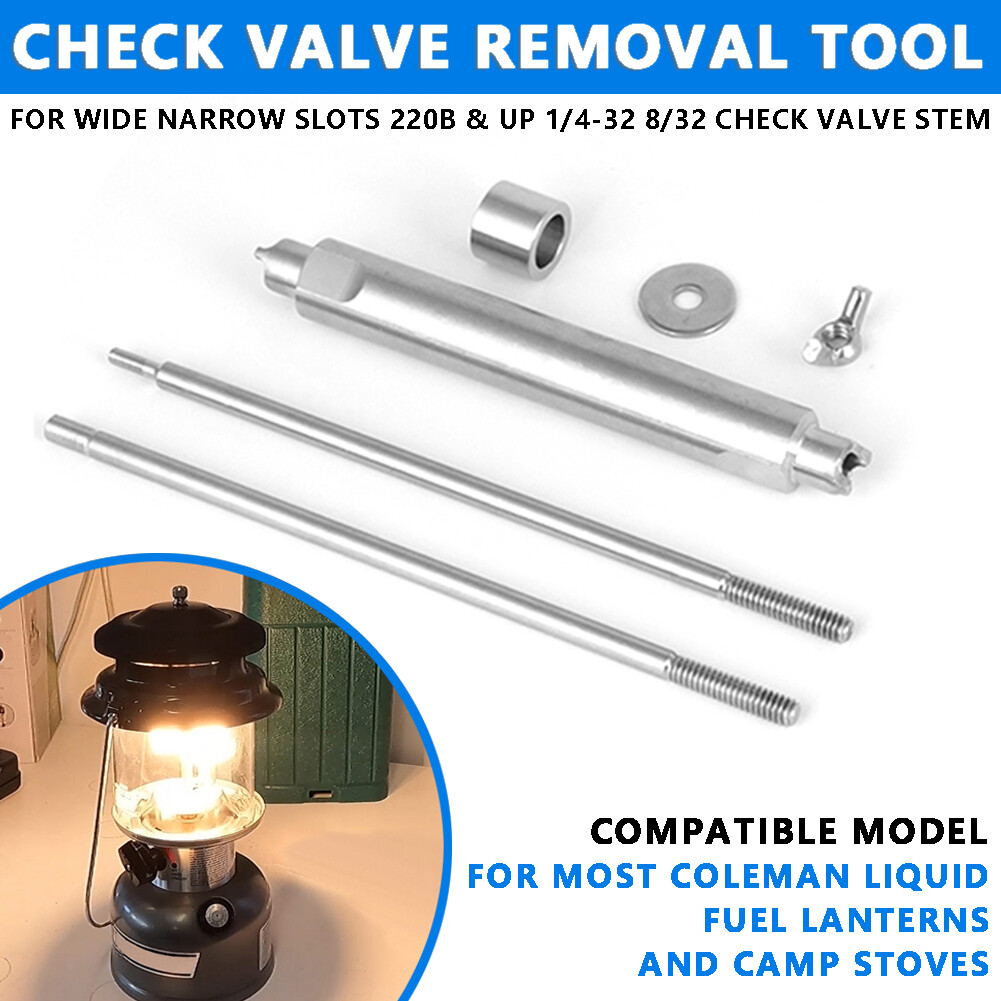 For Most Coleman Lantern DOUBLE END Wide & Narrow Slot Check Valve Removal Tool