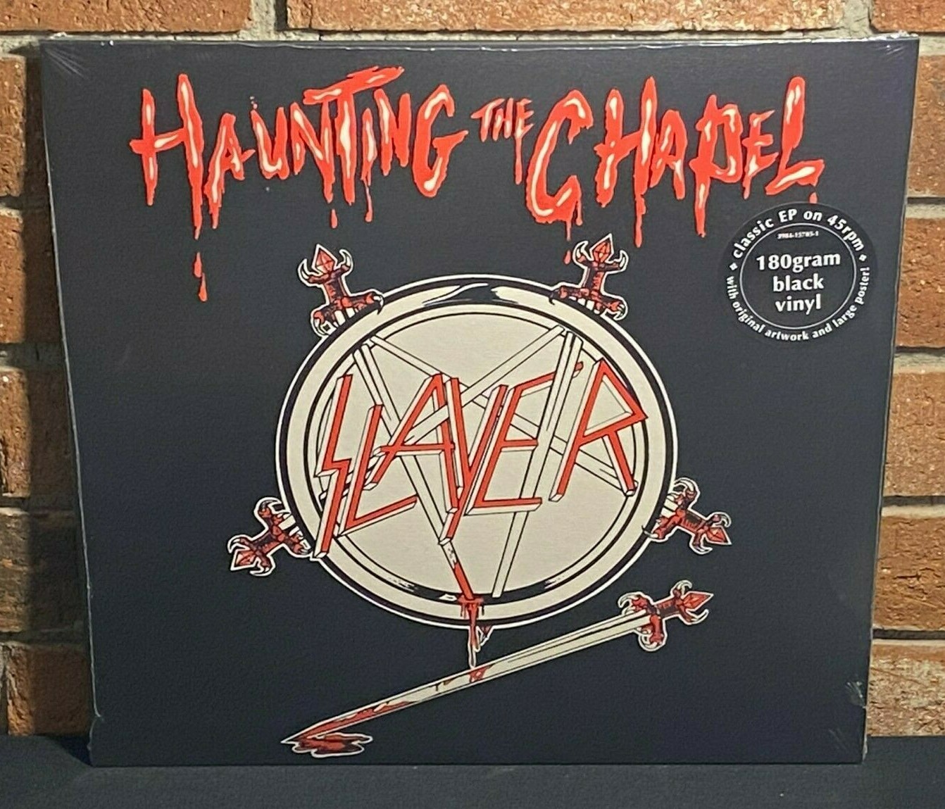 SLAYER - Haunting The Chapel, Import 180G 12" BLACK VINYL EP + Poster New+Sealed