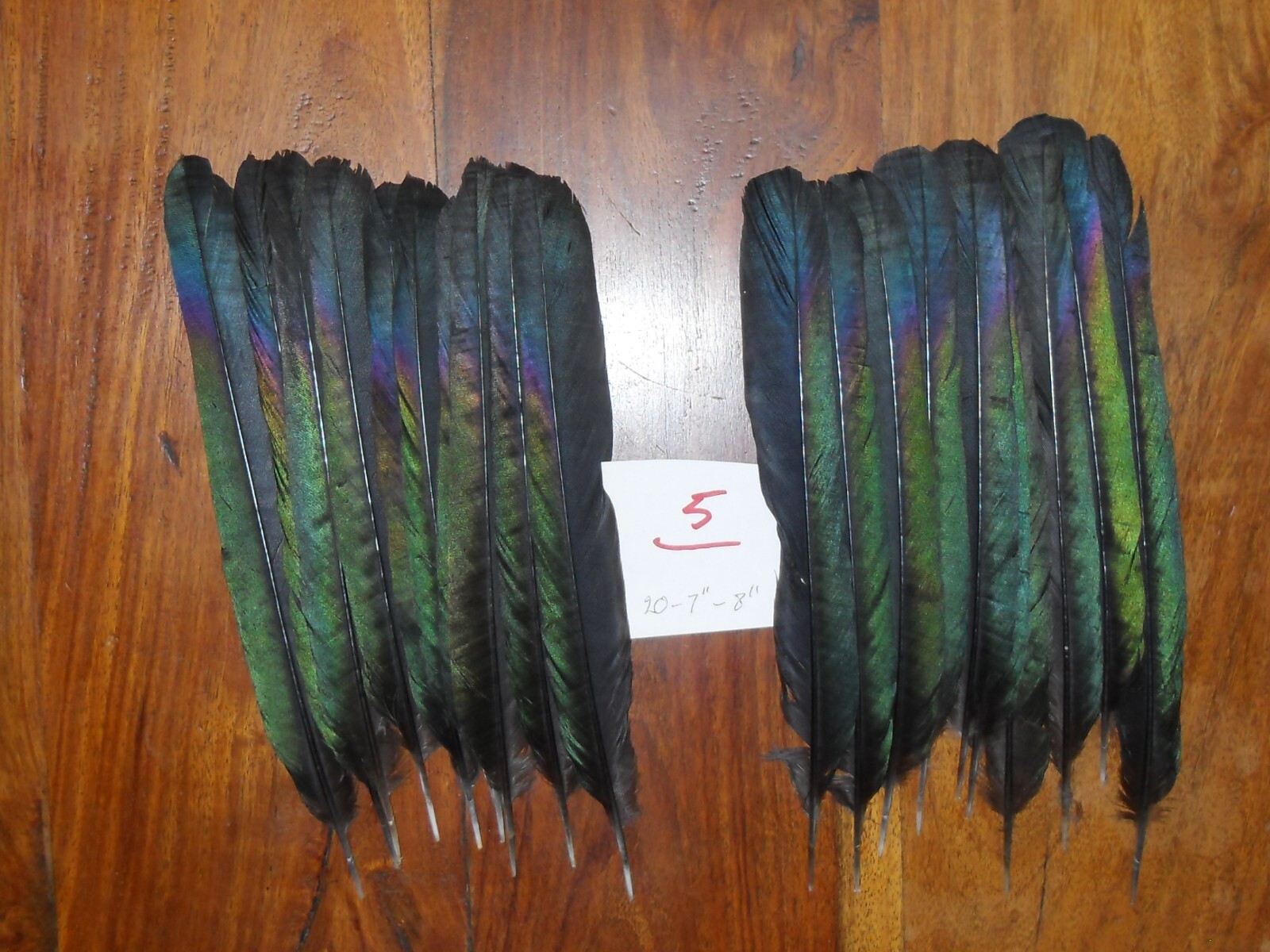 20 MAGPIE TAIL FEATHERS 7"to 8" NATIVE AMERICAN FLY TYING ART&CRAFT