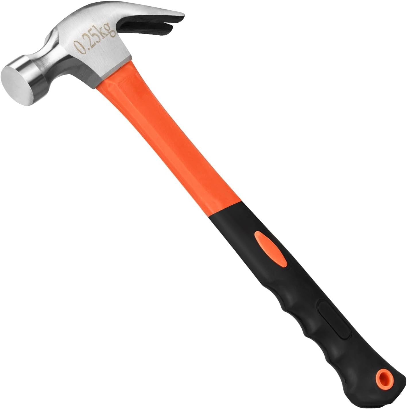 8/16/24oz Straight Rip Fiberglass General Purpose Claw Hammer, with Smooth