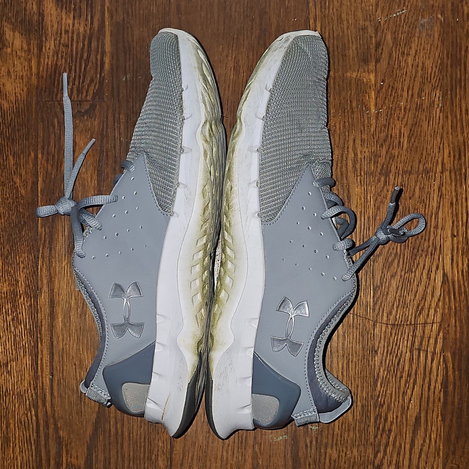 Under Armour 1265284-035 Men's Running Shoes Gray Breathable US 11.5 EU 45.5
