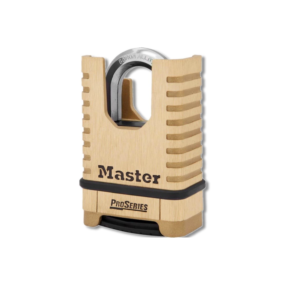 Master Lock 2-1/4 in Brass 4-Digit Combination Hidden Shackle Padlock 1177D