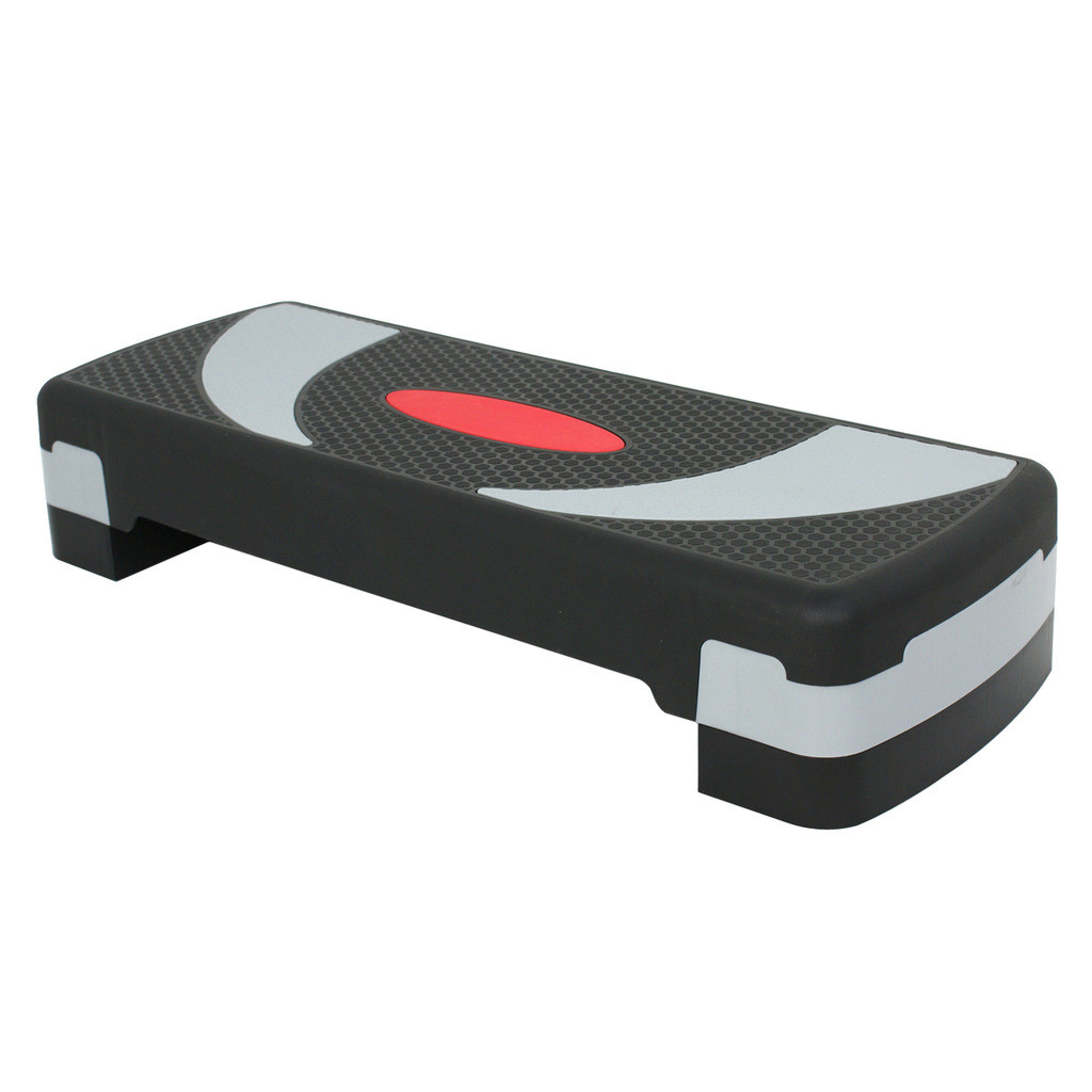 30'' Exercise Aerobic Step Adjust 4" - 6" - 8" Fitness Stepper Workout W/ Risers