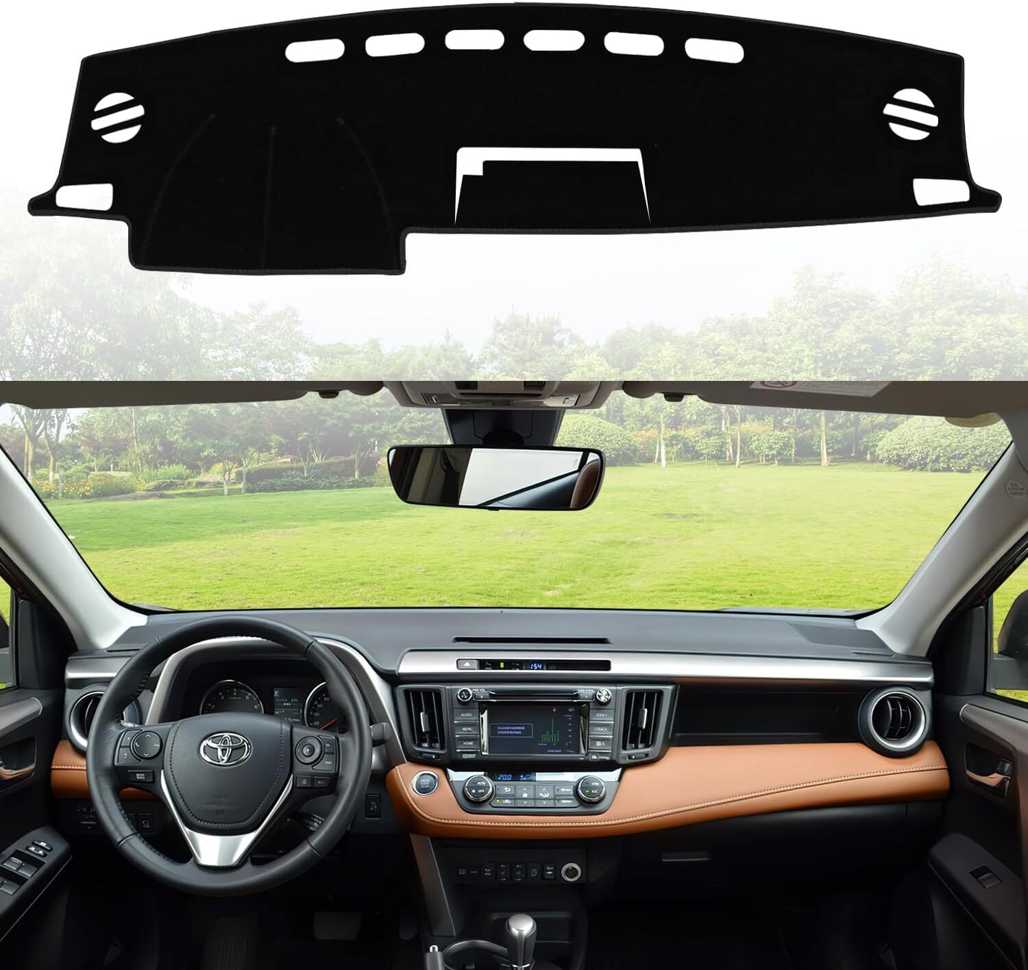 Custom Fit For 2013-2018 Toyota RAV4 Car Dashboard Cover Carpet Dash Mat Pad