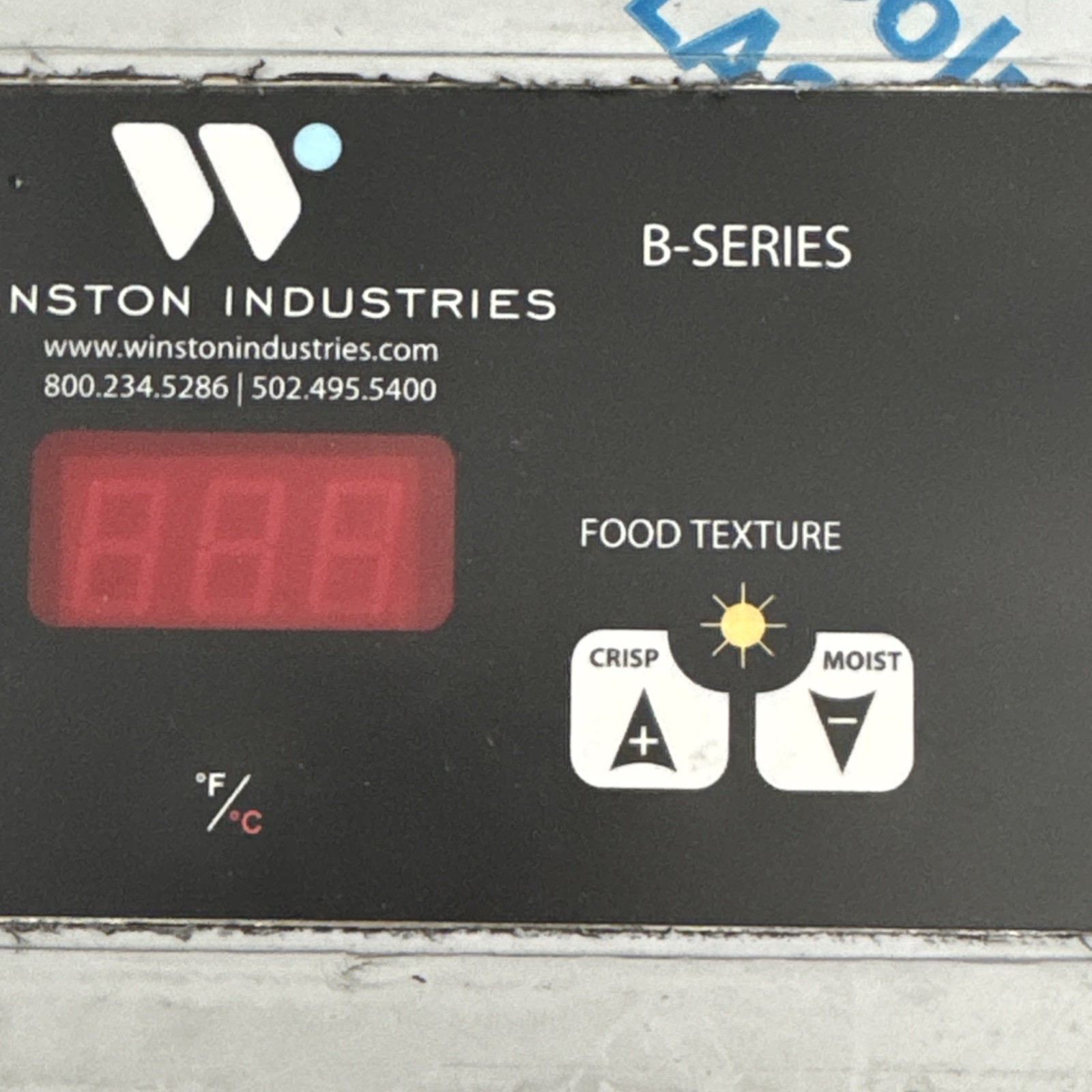 Winston Cvap B-Series Control Board Food temperature