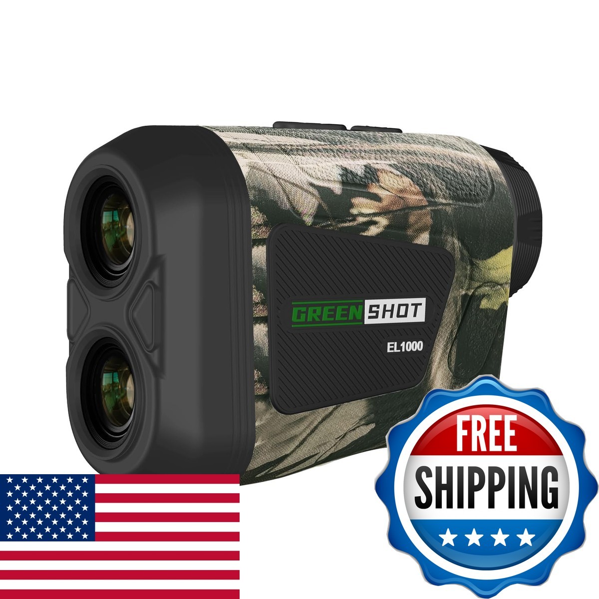 GREEN SHOT ELH1000 1200 Yards Rangefinder Slope Switch Flag Lock Waterproof