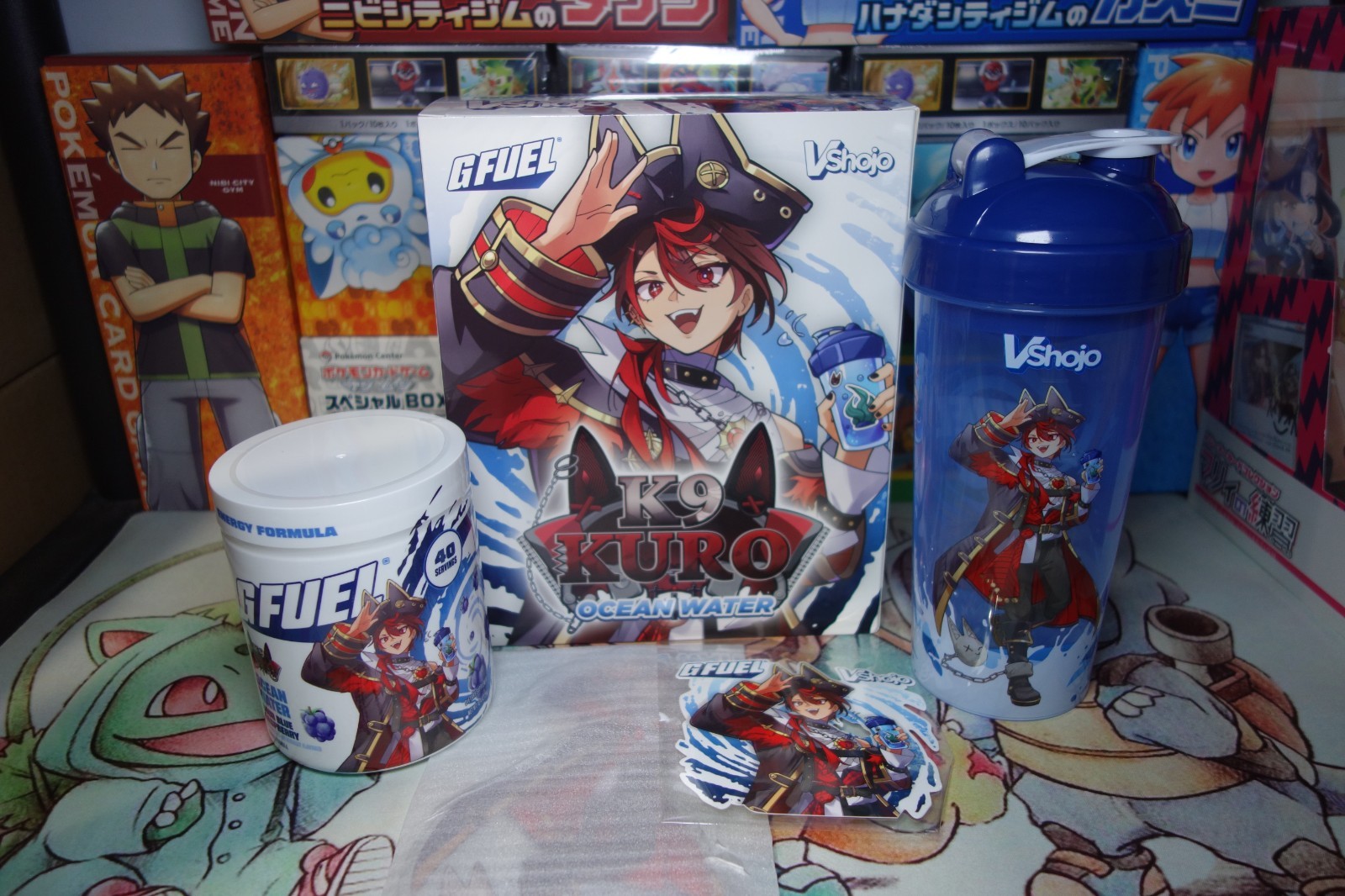 K9 Kuro Ocean Water G Fuel Collectors Box - Brand New Sold Out VShojo V Shojo
