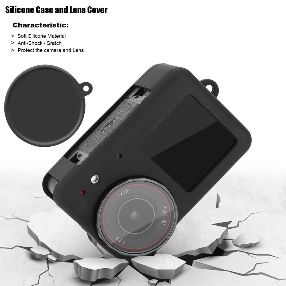 DJI Osmo Action 5/4/3 Accessories Bundle: Waterproof Case, Silicone, Screen