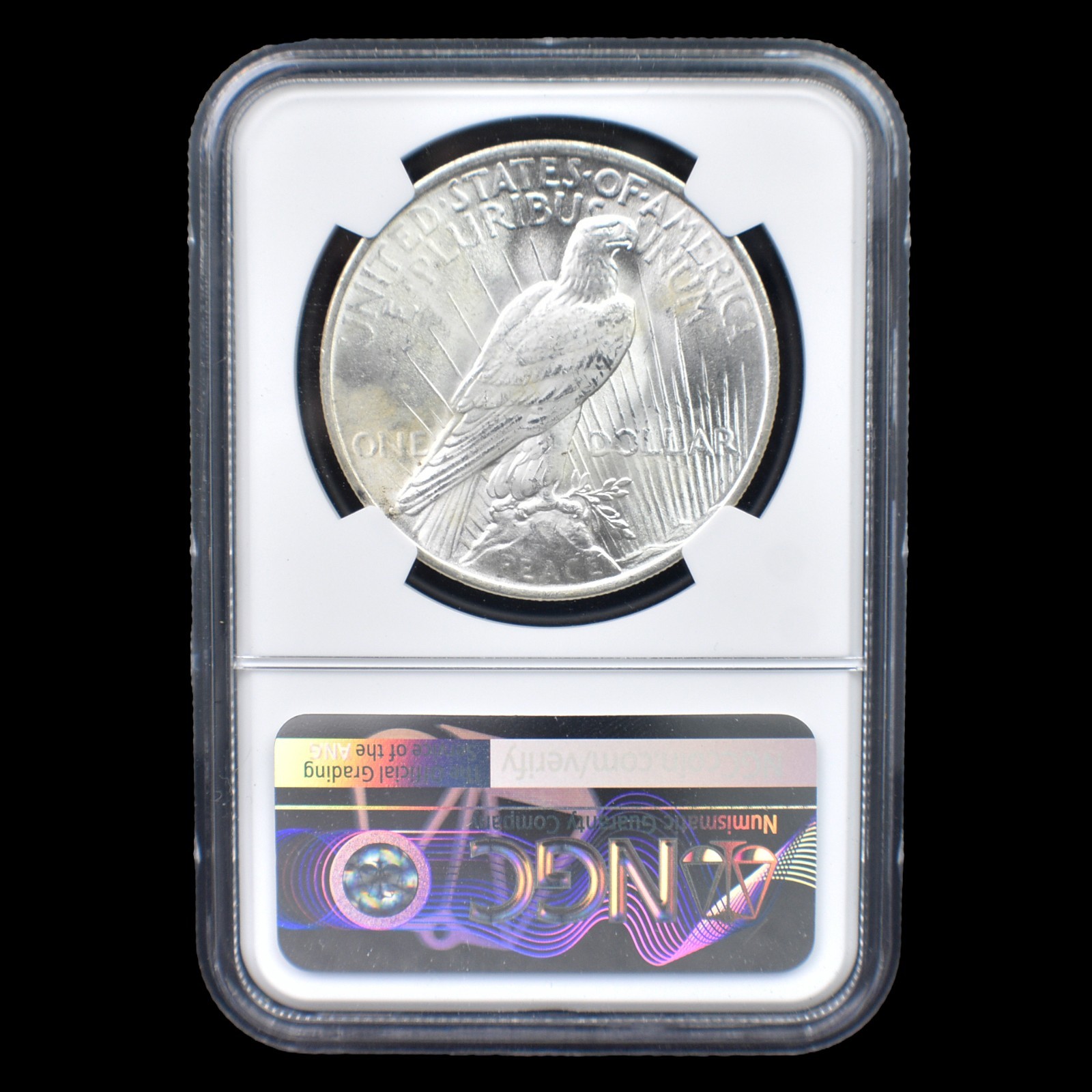 1922 Peace Dollar Silver NGC MS63