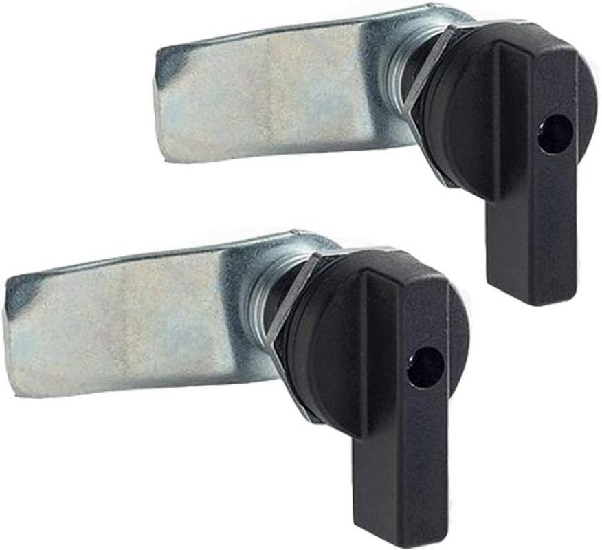 2PCS Thumb Operated Offset Thumb Cam Lock Black Cam Lock
