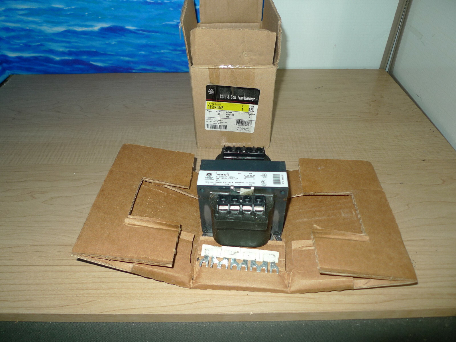GENERAL ELECTRIC 9T58K0046 CORE & COIL TRANSFORMER 60Hz NEW