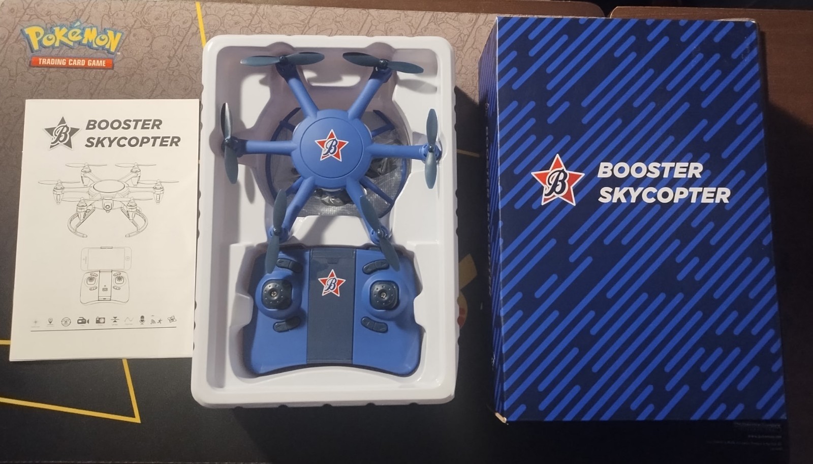 Booster Skycopter Drone w/Camera, 6 Rotors and WiFi Connection(Read Description)