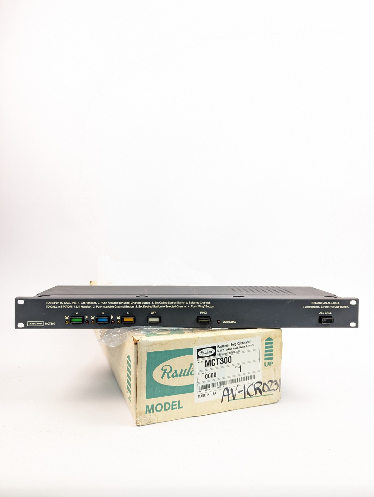Rauland Borg MCT300 Communications Control Module Board Assembly