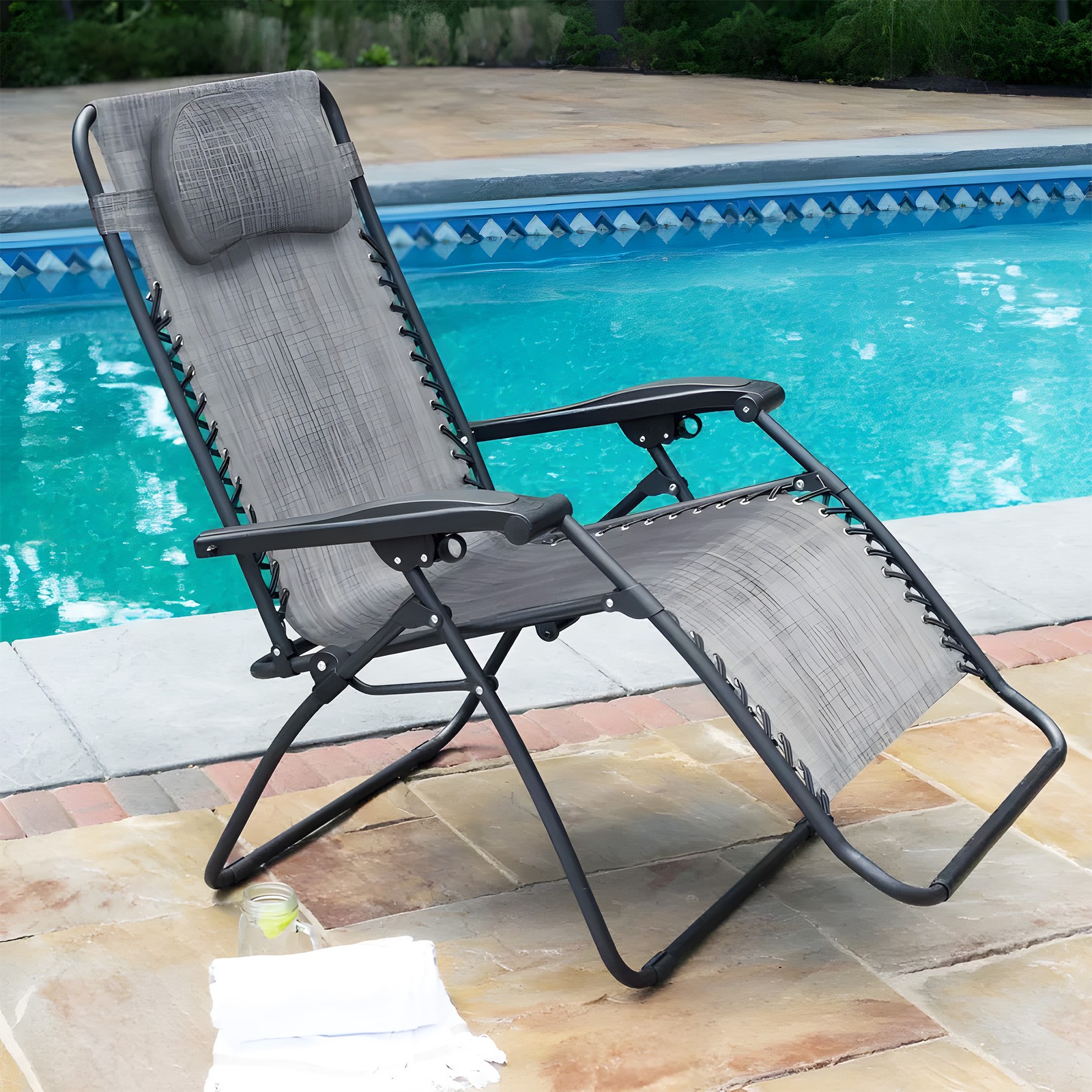 Caravan Sports Zero Gravity Indoor & Outdoor Reclining Lounge Chair (Open Box)