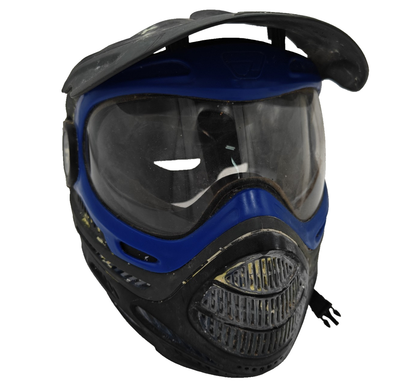 Proto Paintball Mask Black Blue – Full Face Protection, Used, Good Condition