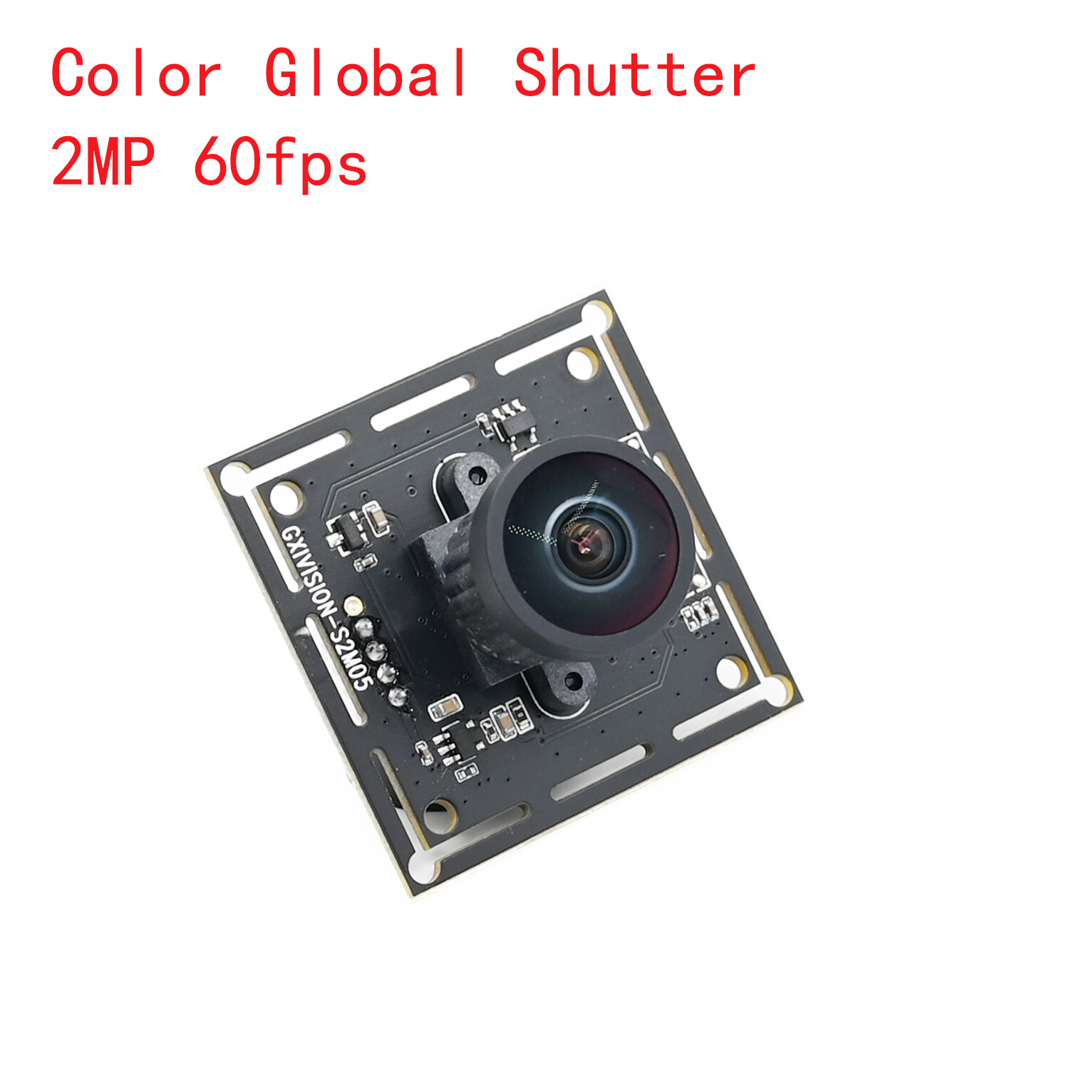 2MP Color Global Shutter Camera Module 60FPS USB Webcam 1600 x1200 Move Capture