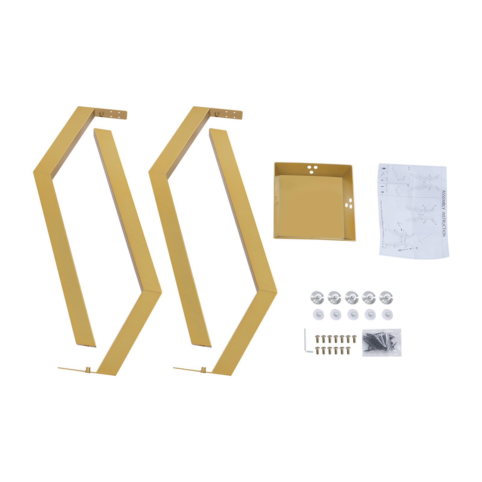 Stable Gold Table Base Modern Table Base 28-inch Metal Table Base 100 kg max