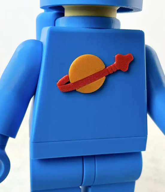 3D Printed LEGO Inspired -BENNY SPACEMAN 9" FIGURE
