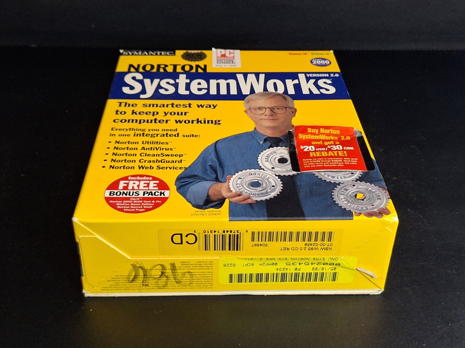 Symantec Norton SystemWorks Version 2.0 Standard Retail, Win95/Win98, Complete