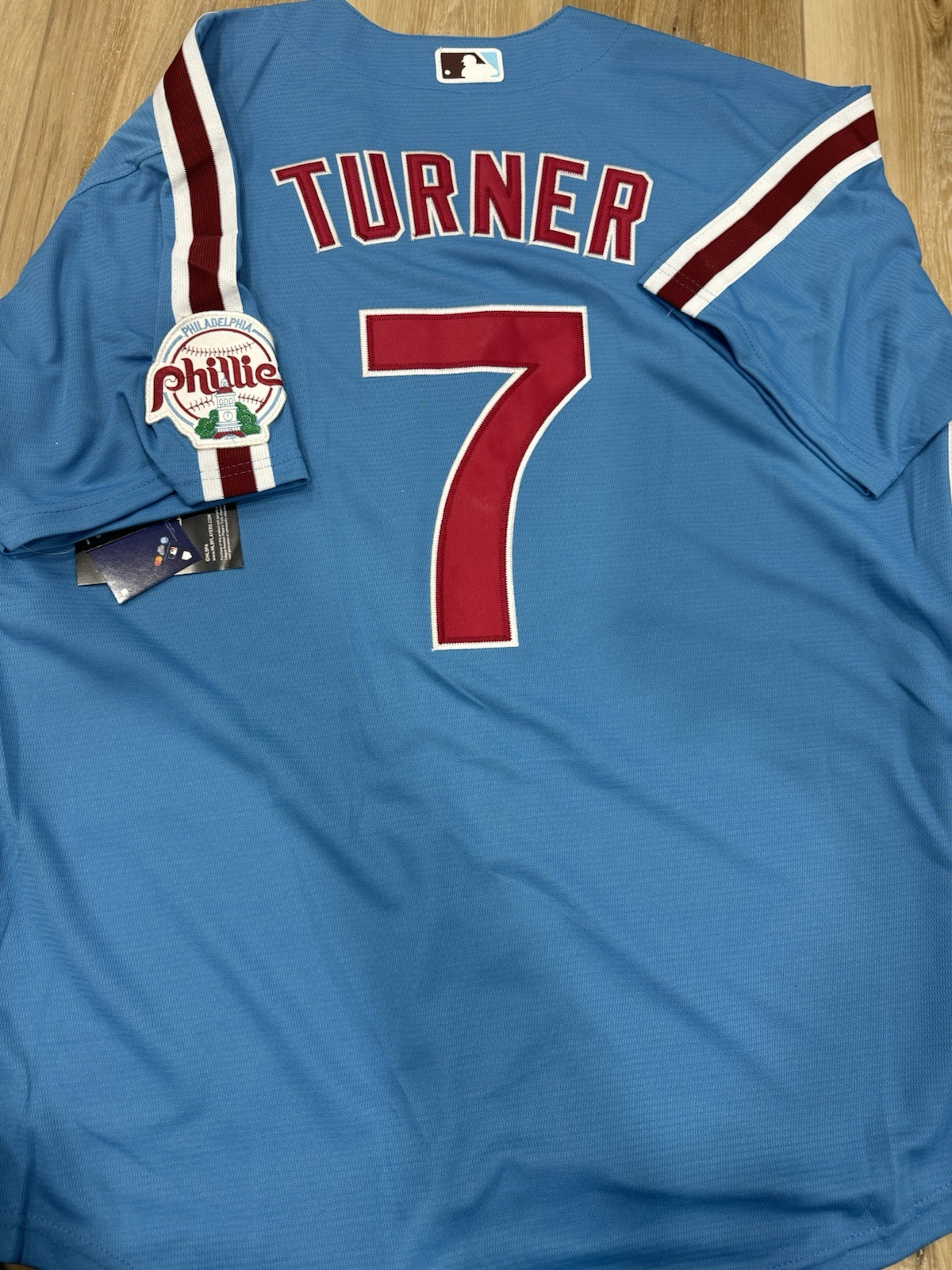 Trea TURNER  Philadelphia Phillies #7 Powder Blue Jersey Adult Most Sizes NWT