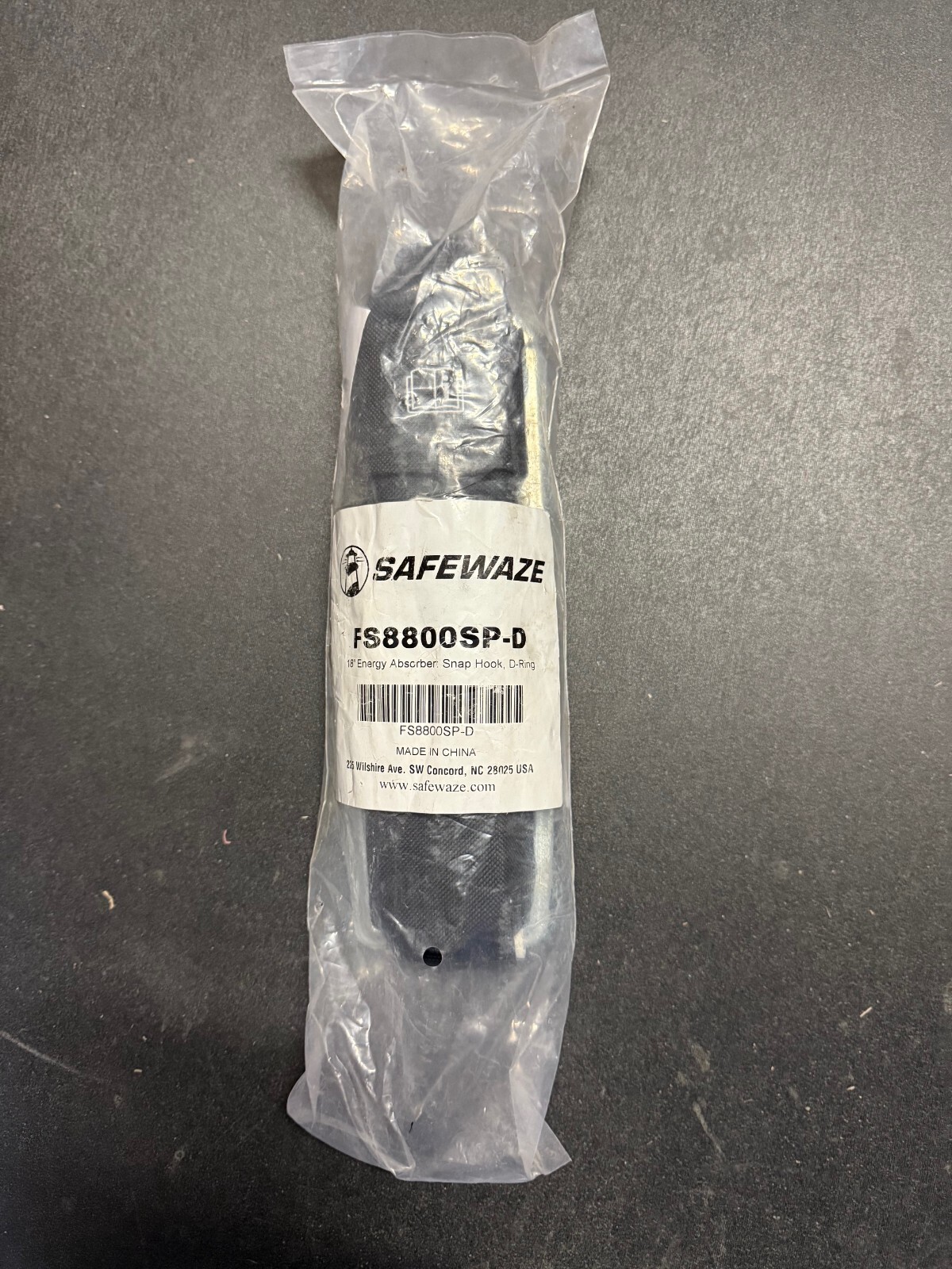 Safewaze FS8800SP-D Personal Energy Absorber w/ Snap Hook & D-Ring safety