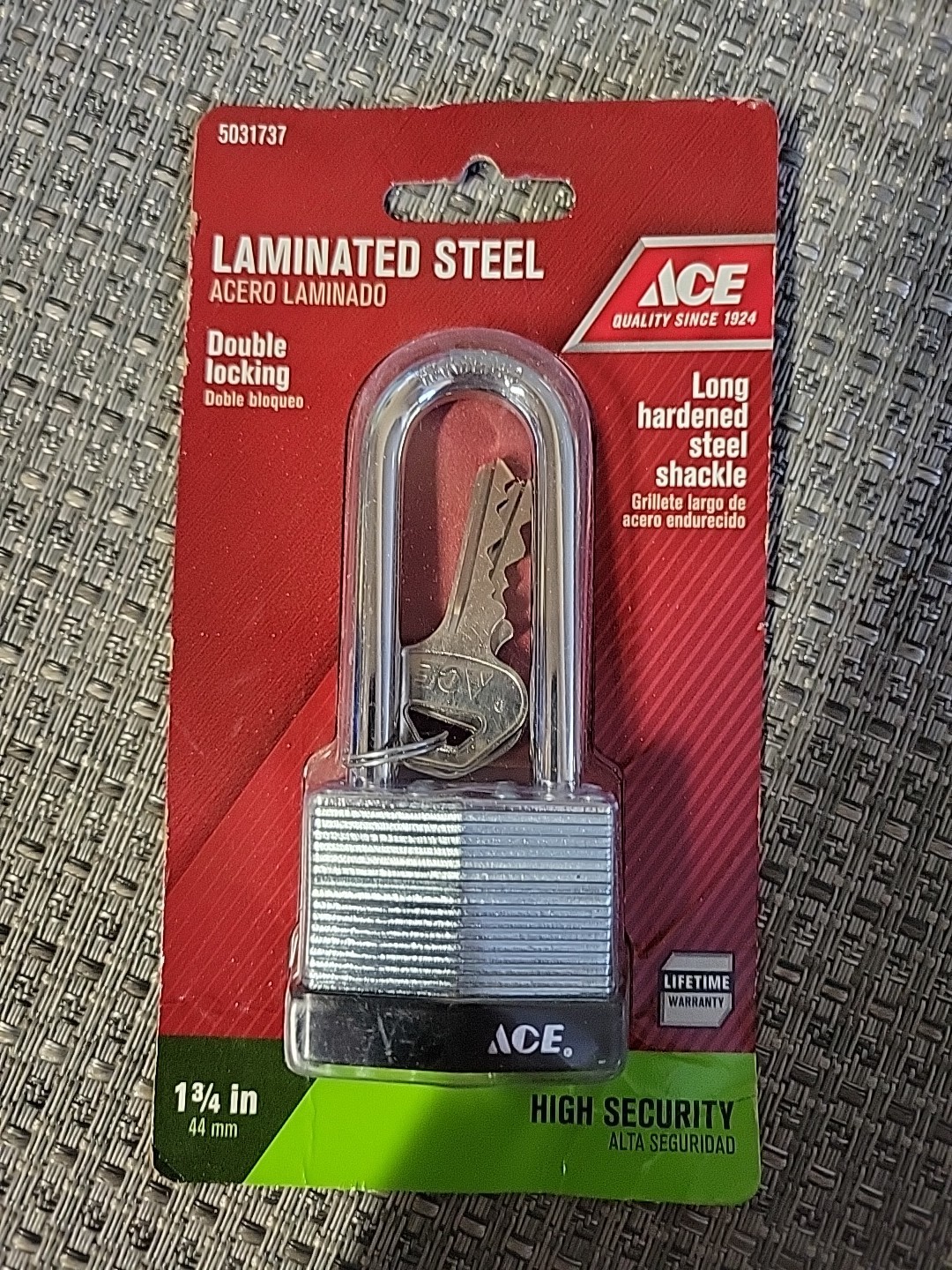 Ace 1 3/4" High Security Laminated Steel Padlock 5031737
