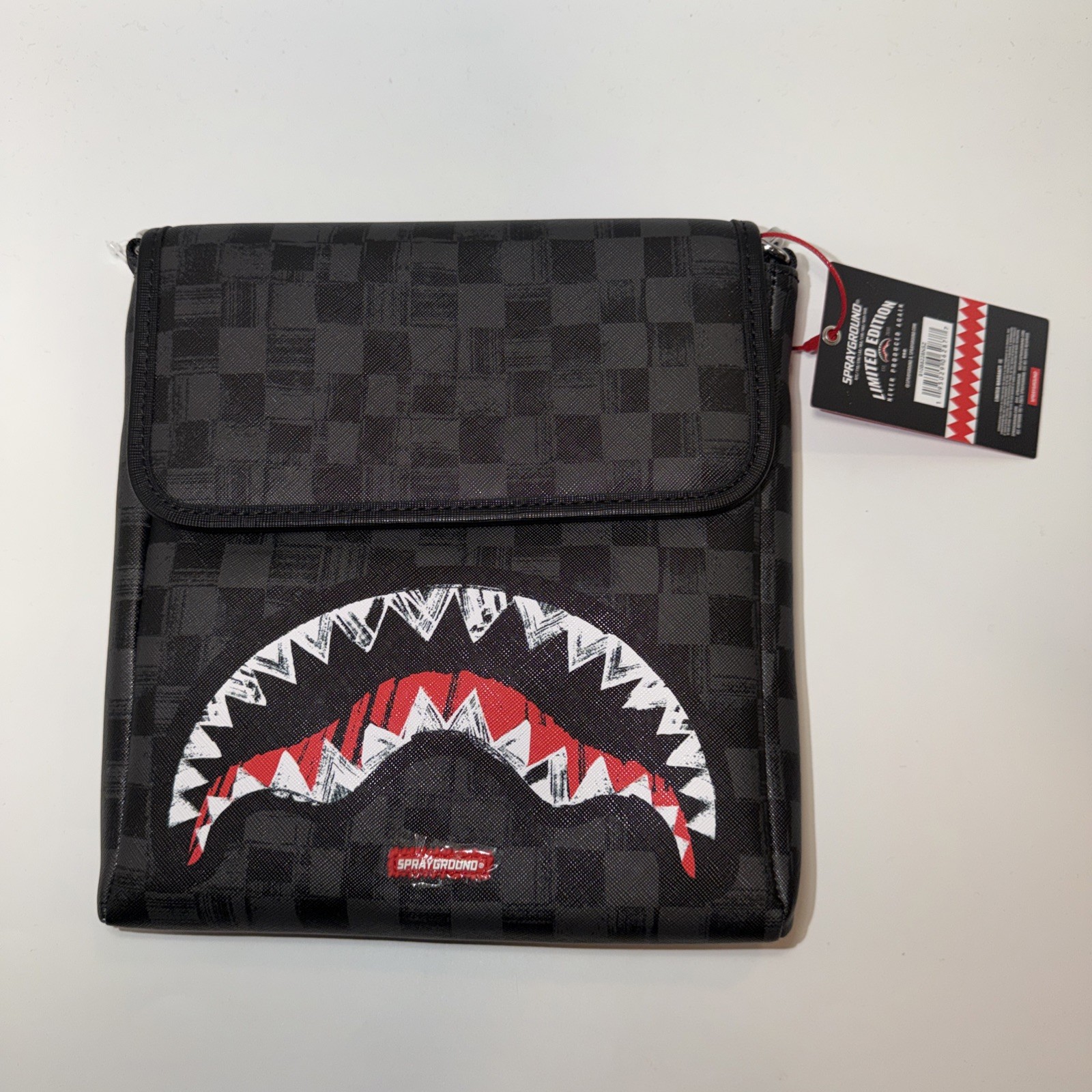 Sprayground Checkered Messenger Crossbody