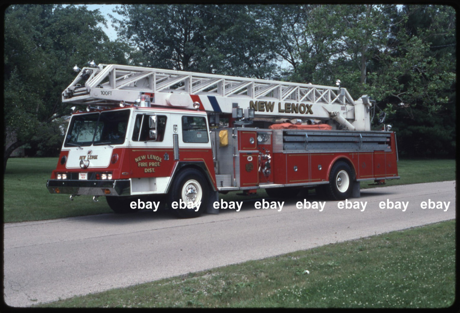 New Lenox IL Pemfab LTI Aerial Fire Apparatus Slide