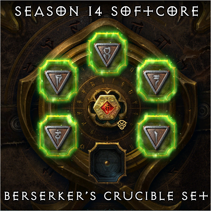 Diablo 4 🔥 BARBARIAN FULL SETS 5/5 🔥 BERSERKER CRUCIBLE | Season 14